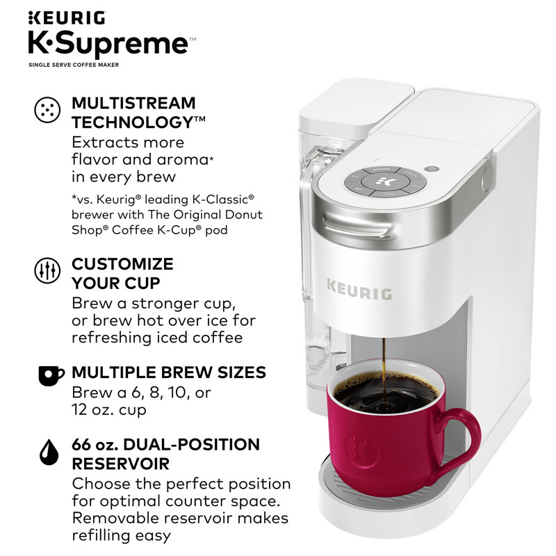 Keurig KSupreme Single Serve KCup Pod Coffee Maker & Reviews Wayfair